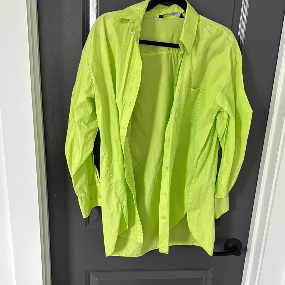 Zara Neon Lime Shirt